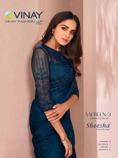 Aafreen Vol 3 By Vinay Designer Partywear Saree Collection